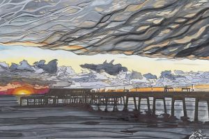 Deal Peir Commissioned Painting A commission painting of Jo Malpass's photo bover sandwhich bay in kent